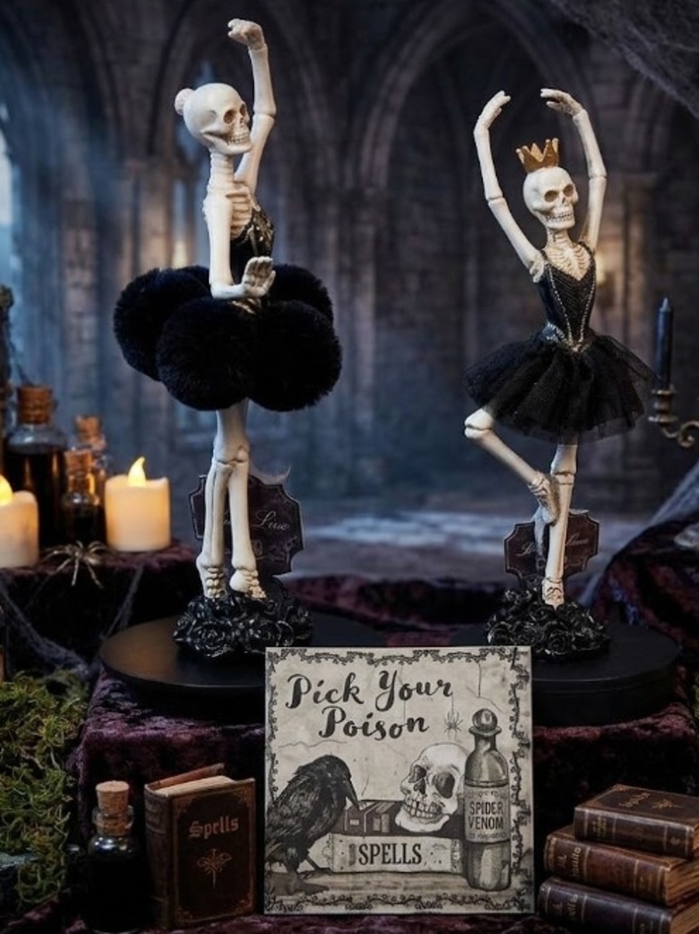 Bella Luxx Skeleton Ballerina Figurines- Choose One